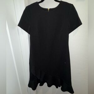 Calvin Klein Black Flounce Dress like new women’s size 6
